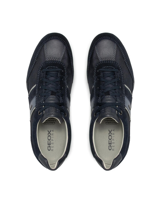 Geox Sneakersy Geox U Wells C U52T5C 02211 C4021 Granatowy