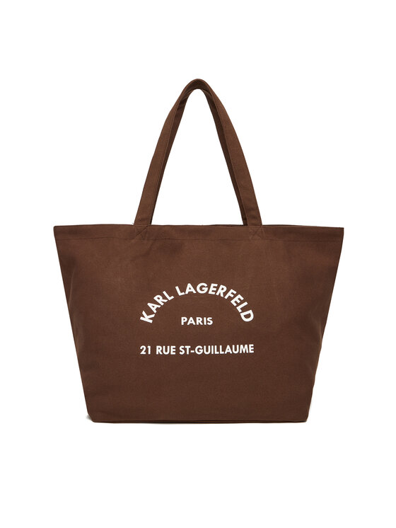 KARL LAGERFELD Ročna torba KARL LAGERFELD A1W50006 Rjava