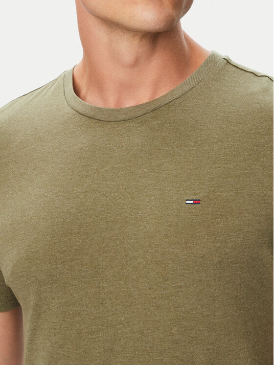 Tommy Jeans Tommy Jeans Camiseta Jasper DM0DM20363 Verde Slim Fit