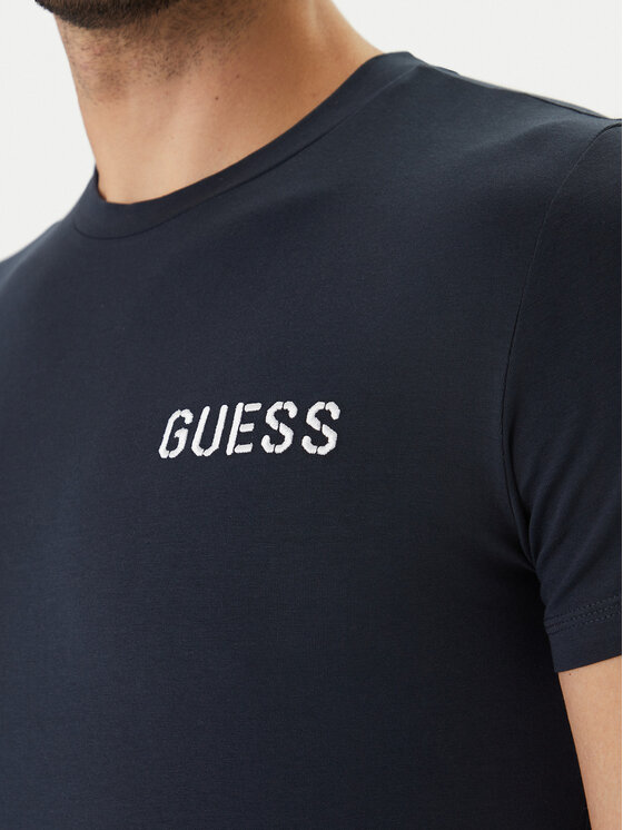 Guess Guess Camiseta U6GM03 K6YW1 Azul marino Slim Fit