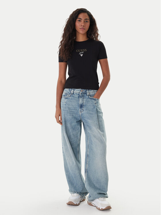 Guess Jeans Guess Jeans Футболка 180328 Чорний Classic Fit