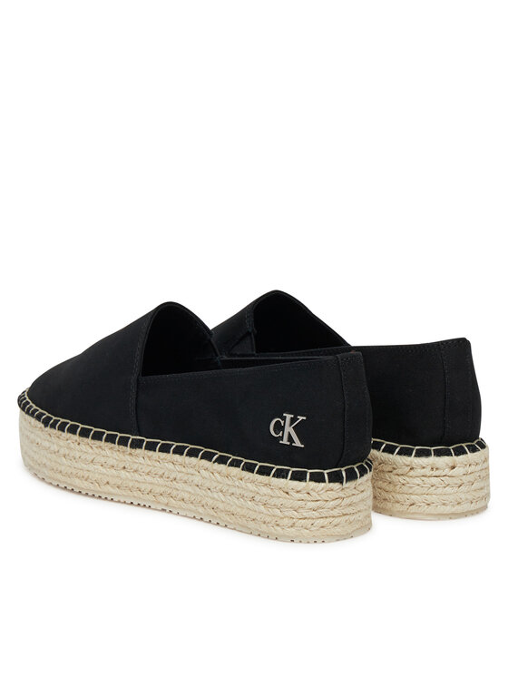 Calvin Klein Jeans Espadrilky Calvin Klein Jeans Flatform Esdparille Mg/Hdw YW0YW01737 Čierna