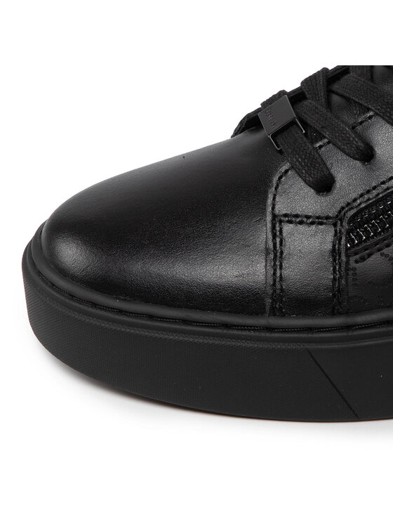 Calvin Klein Laisvalaikio batai Calvin Klein Low Top Lace Up W Zip Mono HM0HM00282 Juoda