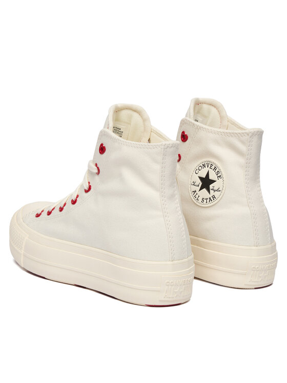 Converse Кеди Converse Chuck Taylor All Star Lift Platform Hearts A19058C Білий