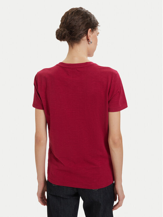 Beverly Hills Polo Club Beverly Hills Polo Club Camiseta P-SS26W-TS6510 Guinda/burdeos Regular Fit