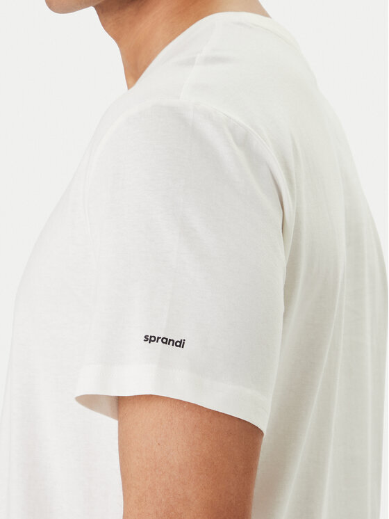 Sprandi Sprandi Camiseta W126-SIMTS-1014-01X Écru Regular Fit
