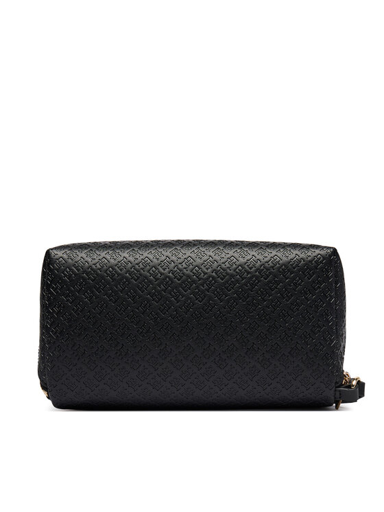 Tommy Hilfiger Kosmetyczka Tommy Hilfiger Th Icon Double Washbag Mono AW0AW18930 Czarny