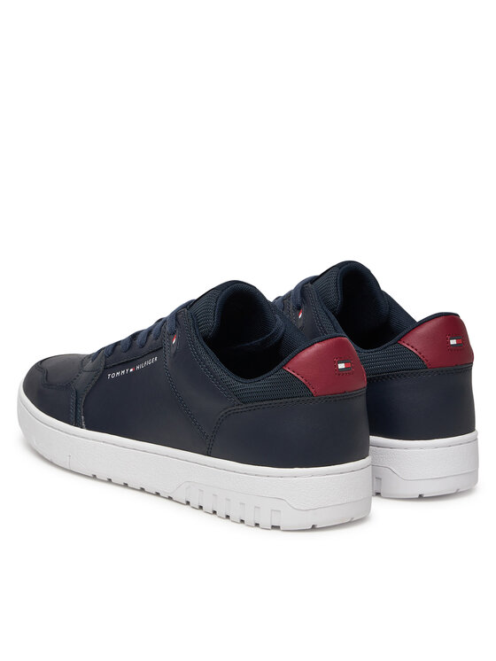 Tommy Hilfiger Sneakersy Tommy Hilfiger Basket Core Lite Lth Mix FM0FM05518 Tmavomodrá