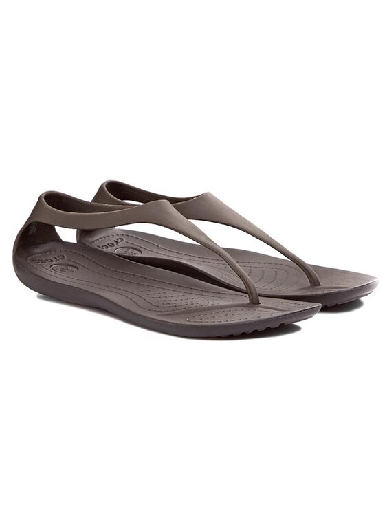 Crocs Sandały Crocs Sexi Flip Women 11354 Brązowy