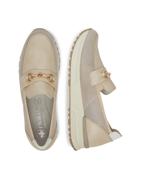 Rieker Pantofi Rieker N7455-60 Bej