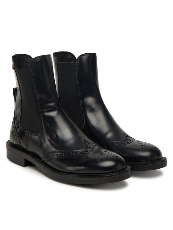 Tommy Hilfiger Sztyblety Tommy Hilfiger Brogue Boot FW0FW09151 Czarny