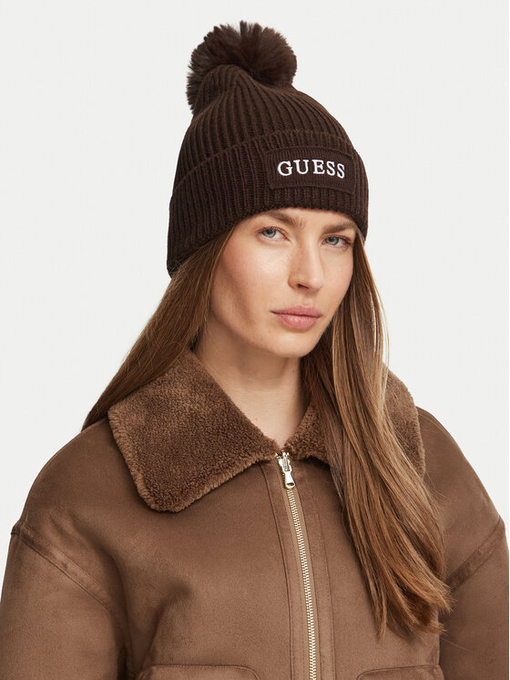 Guess Czapka Guess AW5650 WOL01 Brązowy ciemny