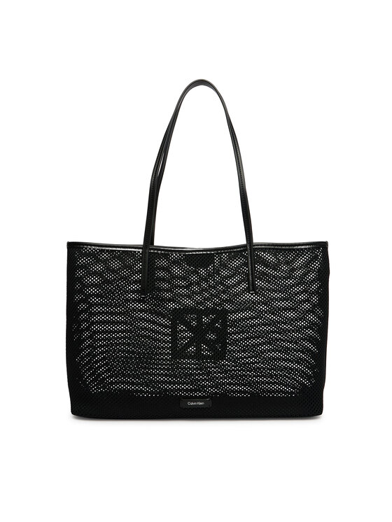 Calvin Klein Soma Calvin Klein Emblem Mesh Tote LV04F3380G Melns
