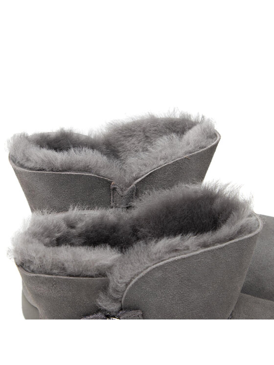 Ugg Μπότες Χιονιού Ugg W Bailey Zip Mini 1112481 Γκρι