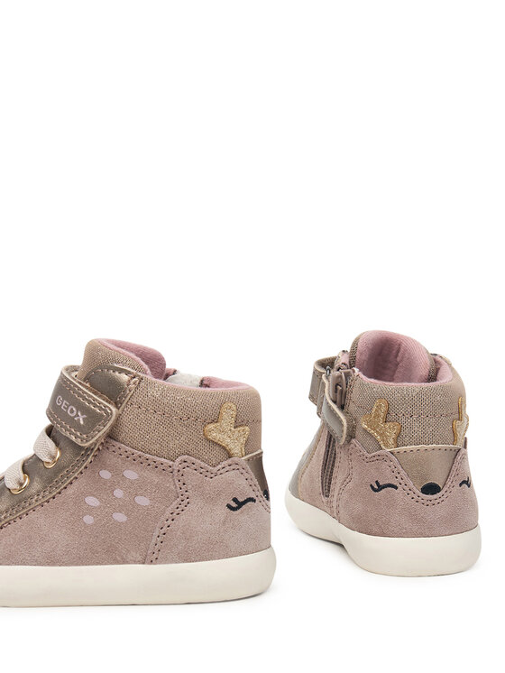 Geox Sneakersy Geox B Gisli Girl B661MA 022NF C5005 M Beżowy ciemny
