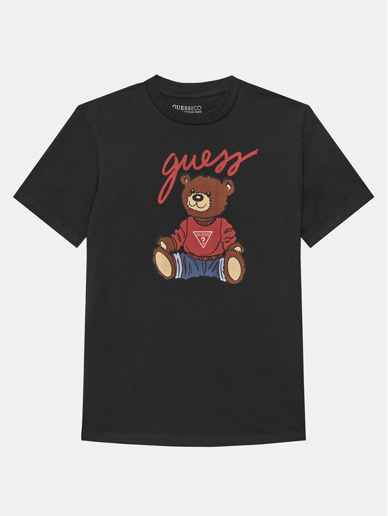 Guess Guess Футболка H4BJ06 I3Z14 Чорний Regular Fit