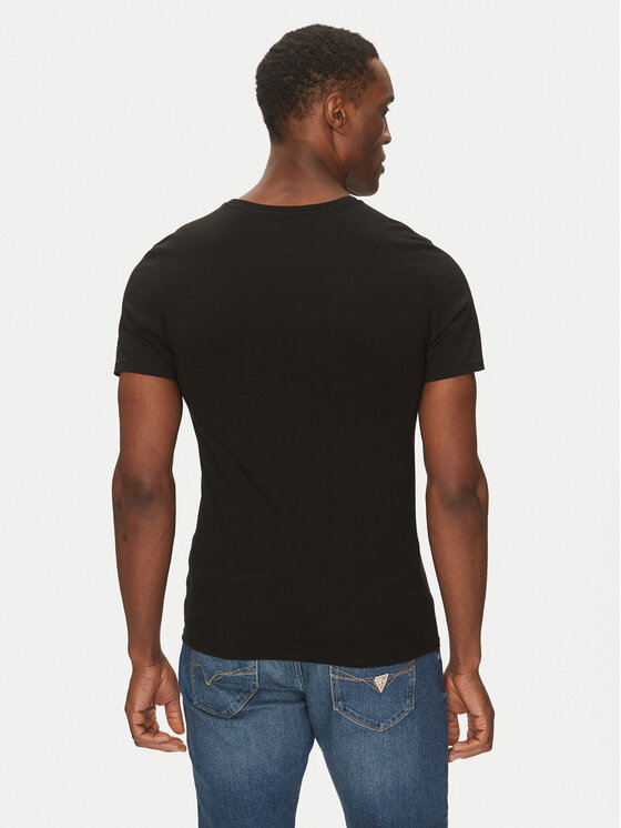 Lacoste Lacoste Комплект футболок TH9007 Чорний Slim Fit