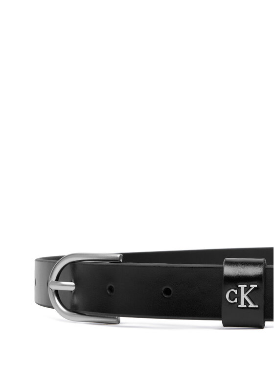 Calvin Klein Nadrágszíj Calvin Klein Rounded Buckle Ck Loop 25Mm LV04F7107G Fekete