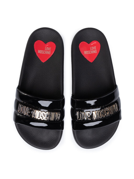LOVE MOSCHINO Natikači LOVE MOSCHINO JA28022G1AID0000 Črna
