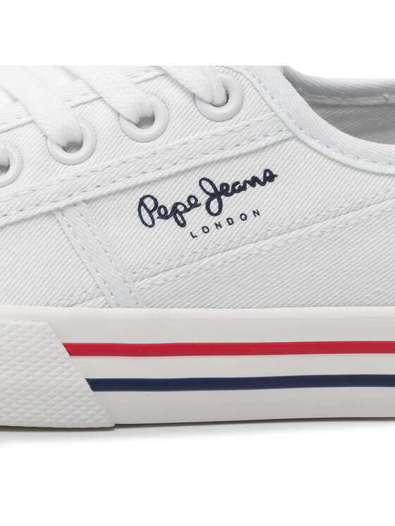Pepe Jeans Tenisówki Pepe Jeans Brady W Basic PLS31287 Biały