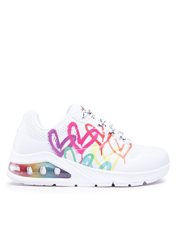 Sneakersy Skechers Uno 2 Floating Love 155521/WHT Biela