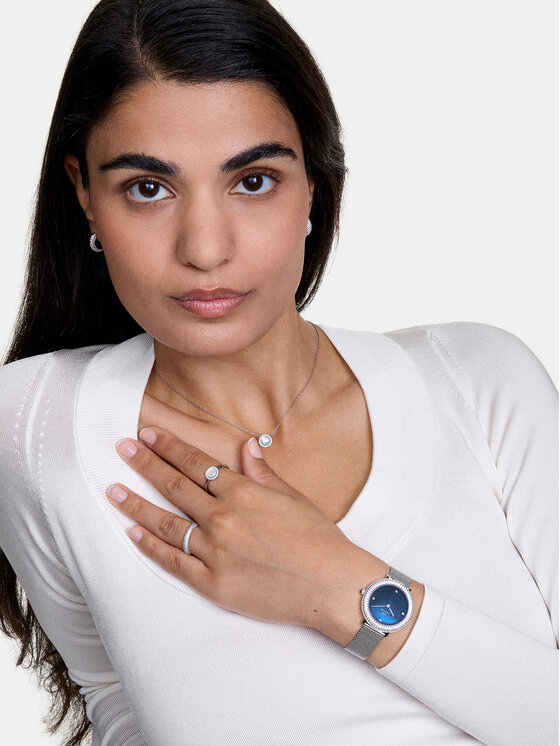 Daniel Wellington Годинник Daniel Wellington Crystalline Bezel 3 DW00100825 Срібний