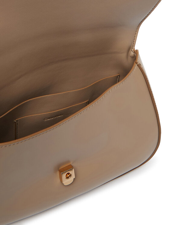 Calvin Klein Torbica Calvin Klein Ck Convertible Chain Medium Bag LV04F3171G Bež