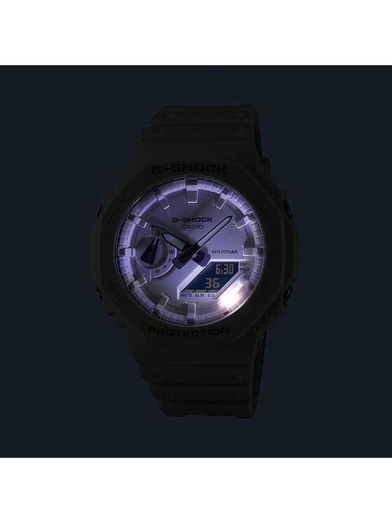G-Shock Hodinky G-Shock GA-2100-7A7ER Bílá
