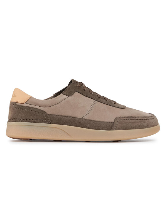 Sneakersy Clarks Oakland Run 261540567 Brązowy | Eobuwie.com.pl