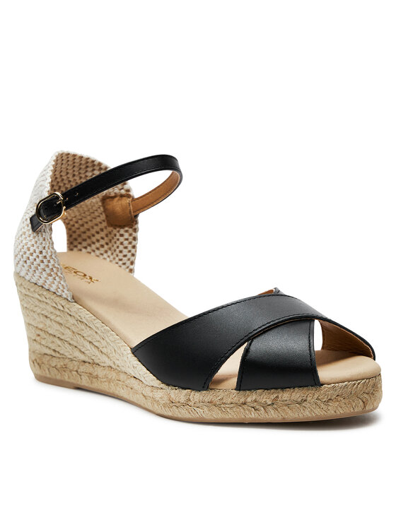 Geox Espadryle Geox D Gelsa Low D45NGA 00085 C9999 Czarny