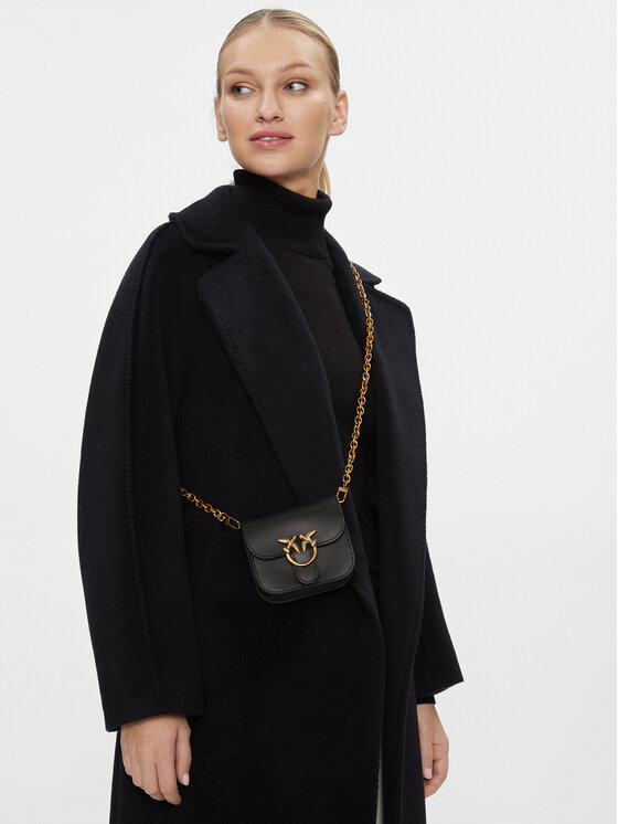 PINKO Geantă PINKO Love Bell Micro AI 23-24 PCPL 100049 A14P Negru