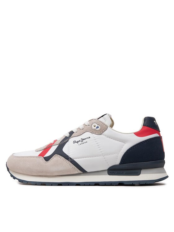 Pepe Jeans Sneakers Pepe Jeans Brit Road M PMS40007 Bianco
