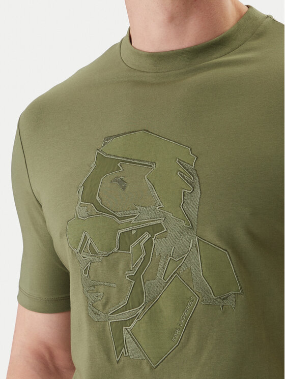 KARL LAGERFELD KARL LAGERFELD Camiseta 755036 562221 Verde Loose Fit