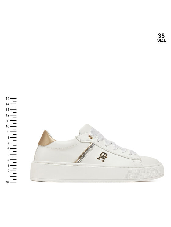 Tommy Hilfiger Сникърси Tommy Hilfiger Low Cut Lace-Up Sneaker T4A9-33933-0206 S Бял