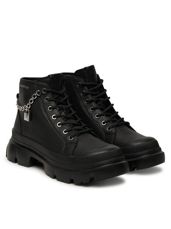 KARL LAGERFELD Outdoorová obuv KARL LAGERFELD Trekka Max Lock KL43542 Čierna