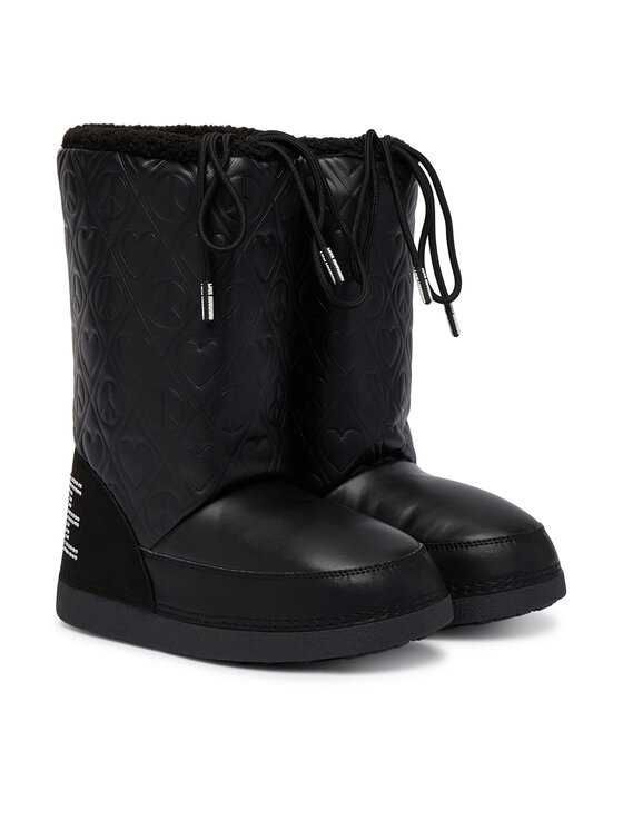 LOVE MOSCHINO Snehule LOVE MOSCHINO JA24322G0PISR000 Čierna