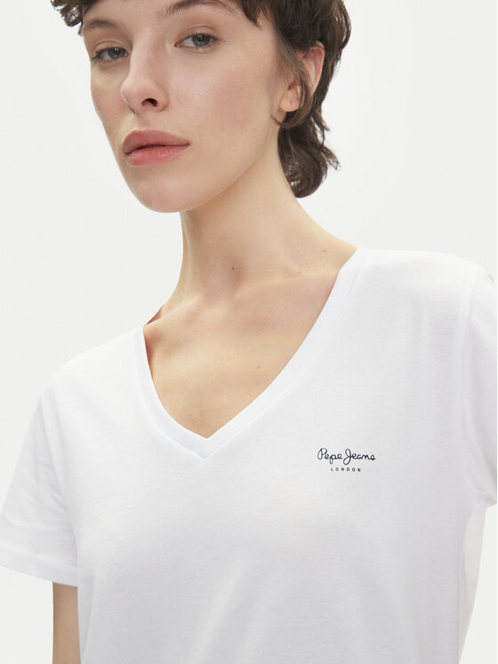 Pepe Jeans Pepe Jeans Футболка Macy PL506051 Білий Regular Fit