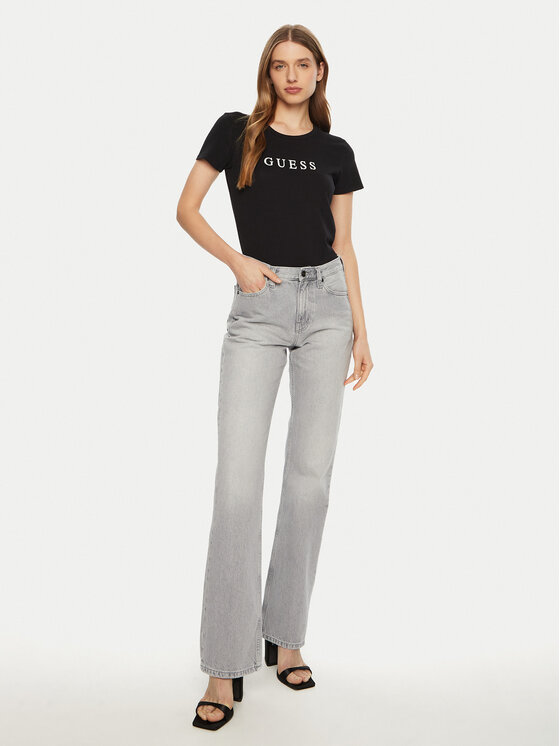 Guess Guess Футболка O5RI01 KBBU1 Чорний Slim Fit