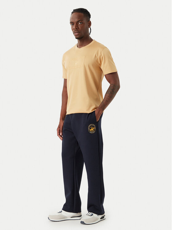 Beverly Hills Polo Club Beverly Hills Polo Club Camiseta P-FW26M-TS1536 Beis Regular Fit