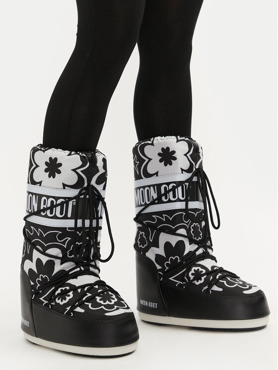moon Cizme de zăpadă Moon Boot Mb Icon Flower 80D1402940 Negru