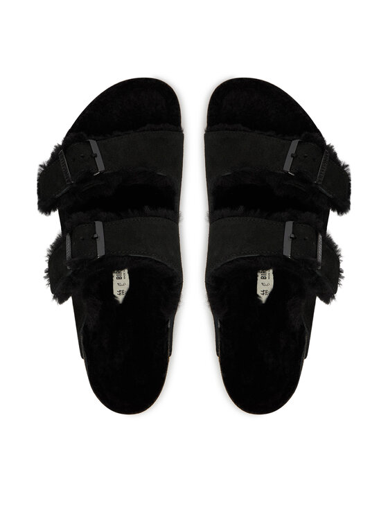Birkenstock Klapki Birkenstock Arizona Shearling 752661 Czarny
