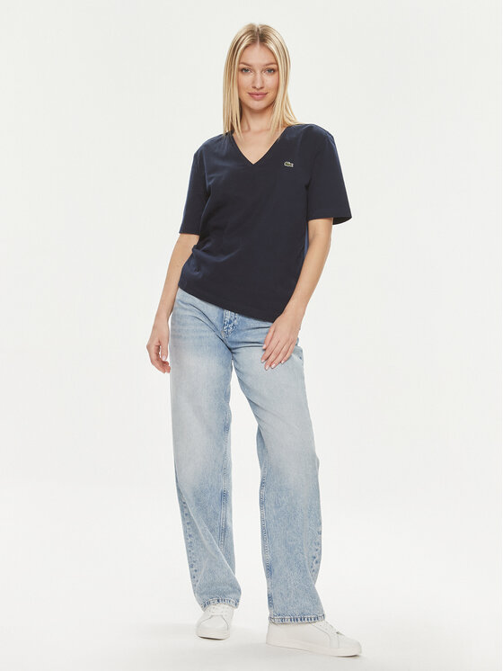 Lacoste Lacoste Футболка TF7300 Cиній Regular Fit