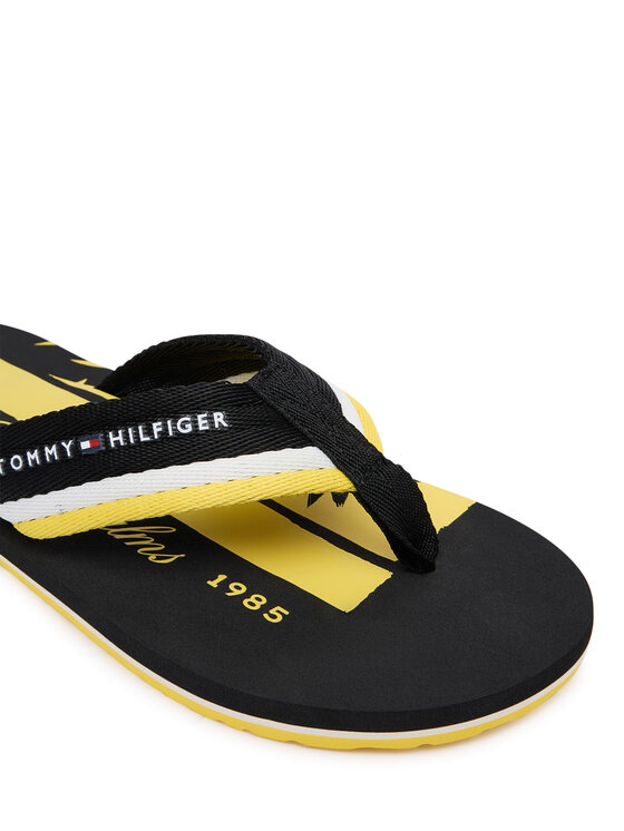 Tommy Hilfiger Žabky Tommy Hilfiger Patch Hilfiger Beach Sandal FM0FM05903 Černá