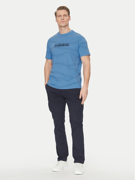 Napapijri Napapijri Футболка B-Cellini NP0A4ILS Голубий Regular Fit