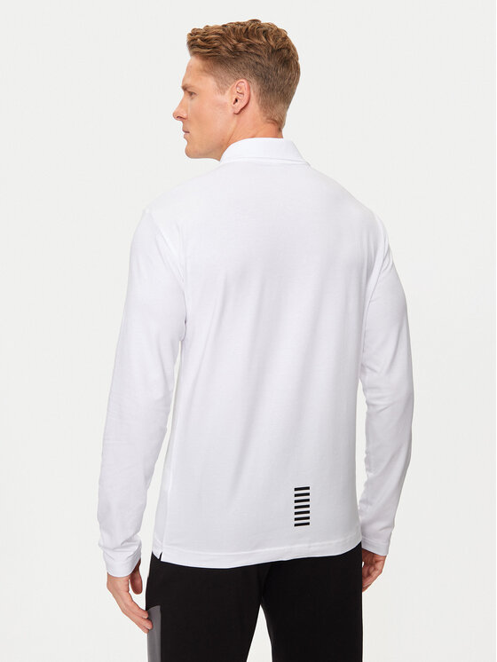 EA7 Emporio Armani EA7 Emporio Armani Поло 8NPF15 PJVQZ 1100 Білий Regular Fit