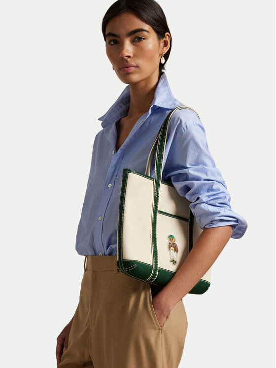 Polo Ralph Lauren Kabelka Polo Ralph Lauren 428973078001 Écru