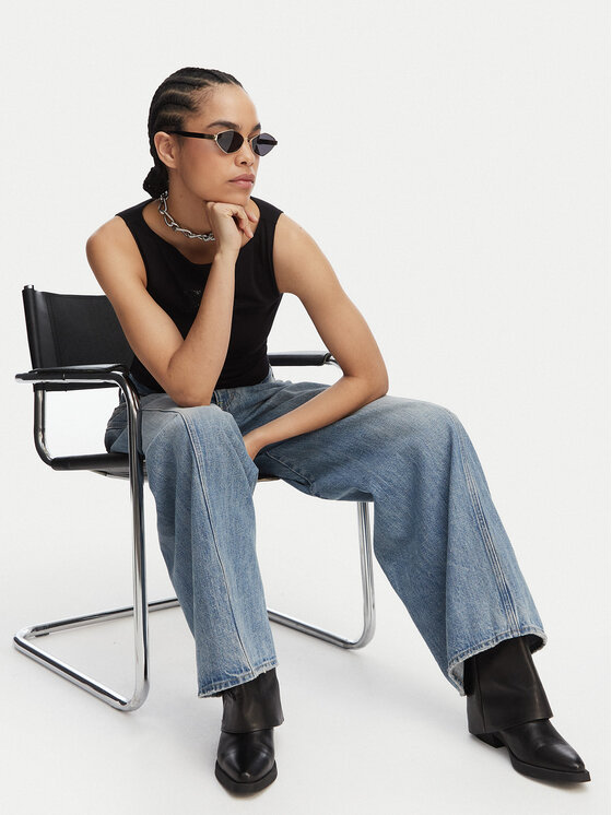G-STAR G-Star Raw Džinsai Helyx 3D Cinch D28488-D776 Mėlyna Wide Leg