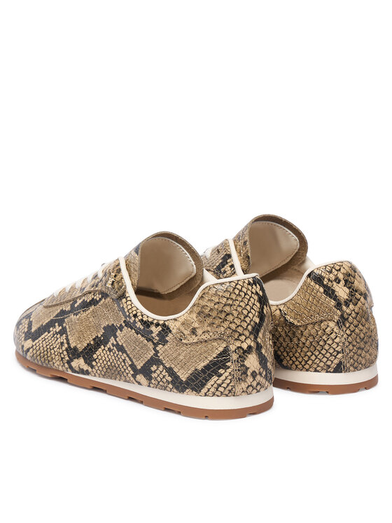 Tommy Hilfiger Sneakersy Tommy Hilfiger Bella Sneaker Snake FW0FW09415 Brązowy