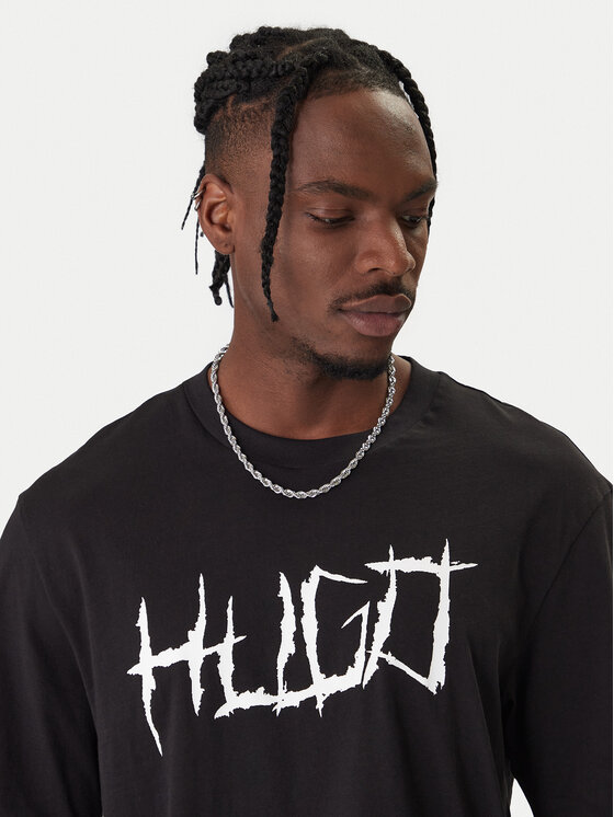 HUGO HUGO Camiseta Namerix 50554350 Negro Regular Fit