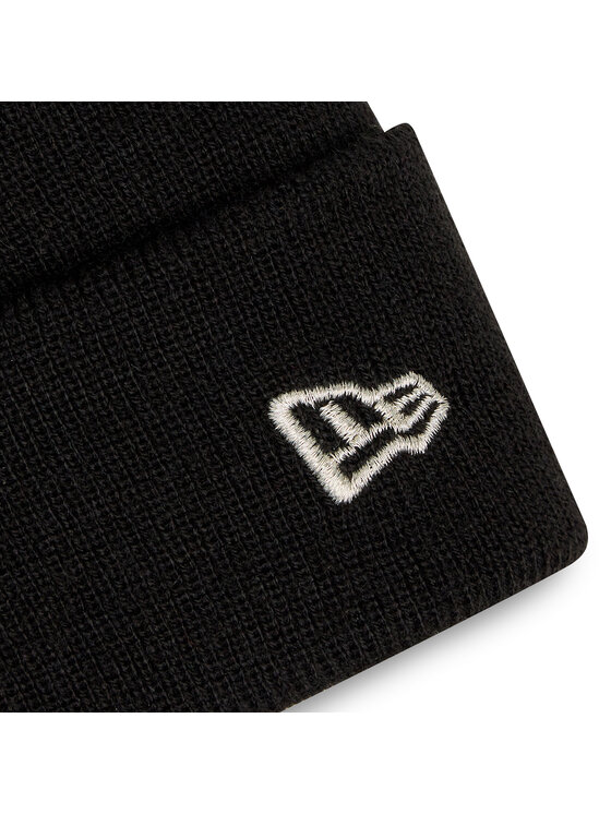 New Era Cepure New Era Wmns Metallic Pom Beanie Nyy 60364282 Melns